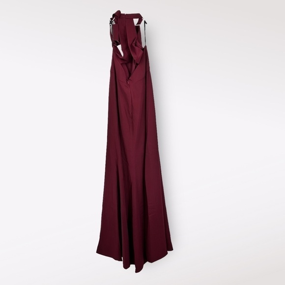 Homecoming Dress Party Formal Event Ready After Six Halter in Cabernet Size 16 - Picture 3 of 5